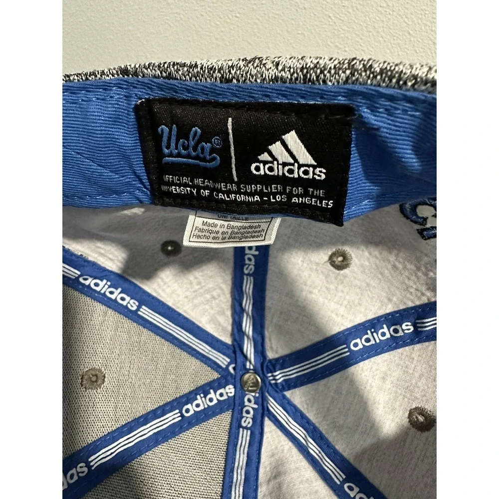 Adidas UCLA Bruins Snapback Cap Hat Embroidered Logo Gray Super Clean